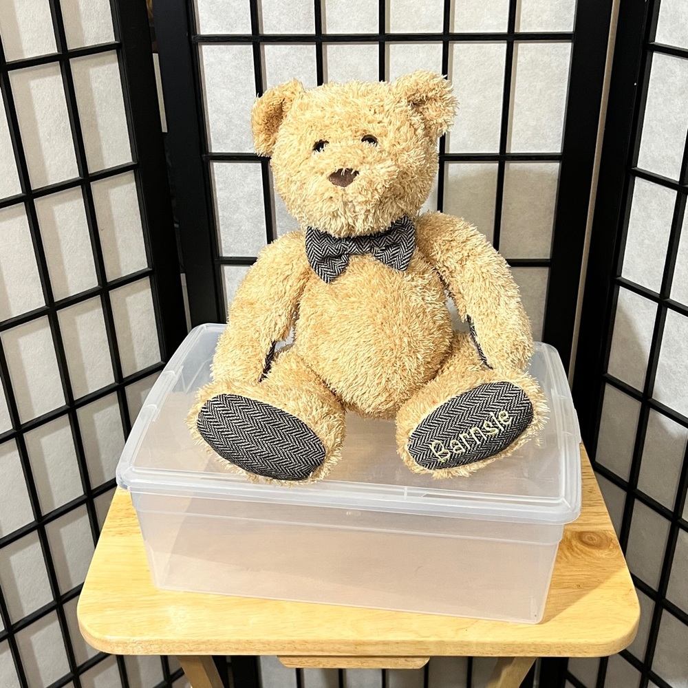 Barnes & Noble Barnsie Brown Teddy Bear with Bowtie Plush Doll Figure 2015